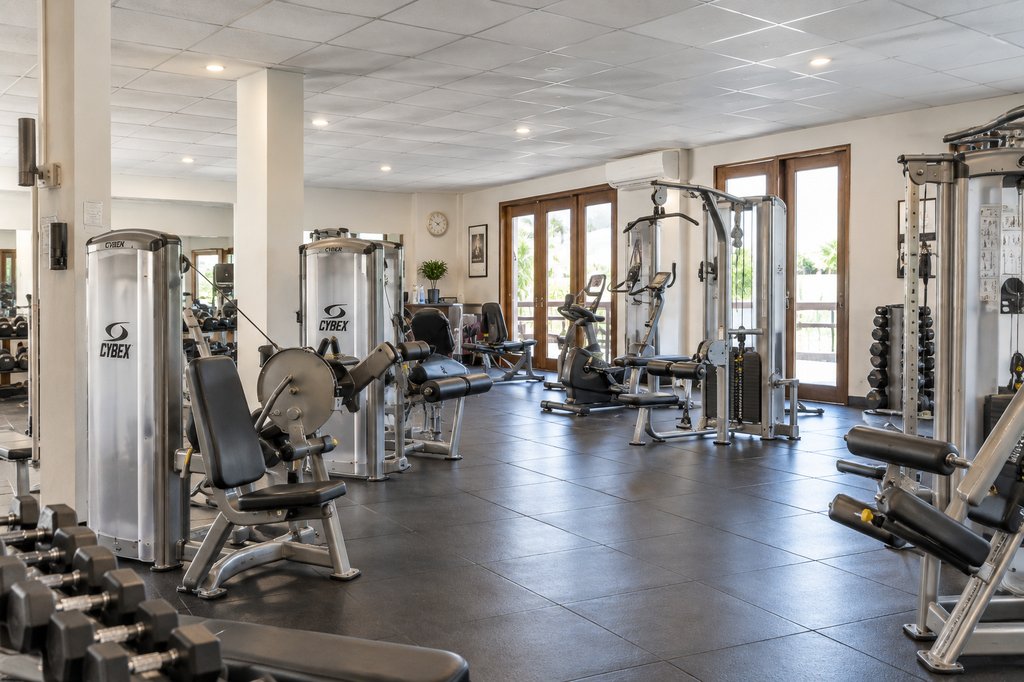 Fitness facility at Sugar Ridge with Cybex equipment